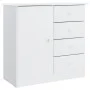 Aparador ALTA madera maciza de pino blanco 77x35x73 cm de vidaXL, Aparadores - Ref: Foro24-353944, Precio: 112,06 €, Descuent...