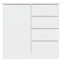 Aparador ALTA madera maciza de pino blanco 77x35x73 cm de vidaXL, Aparadores - Ref: Foro24-353944, Precio: 112,06 €, Descuent...