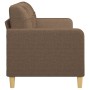 Sofá de 3 plazas de tela marrón 180 cm de vidaXL, Sofás - Ref: Foro24-359102, Precio: 258,65 €, Descuento: %