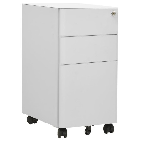 Armario archivador móvil acero gris claro 30x45x59 cm de vidaXL, Armarios archivadores - Ref: Foro24-335983, Precio: 129,55 €...