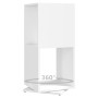 Armario giratorio aglomerado blanco 34,5x34,5x75,5 cm de vidaXL, Librerías y estanterías - Ref: Foro24-339557, Precio: 83,01 ...