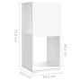 Armario giratorio aglomerado blanco 34,5x34,5x75,5 cm de vidaXL, Librerías y estanterías - Ref: Foro24-339557, Precio: 83,01 ...