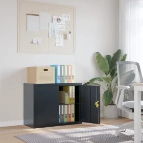 Anthracite gray steel filing cabinet 90x40x70 cm by vidaXL, Filing cabinets - Ref: Foro24-339723, Price: 166,82 €, Discount: %