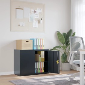 Armario archivador de acero gris antracita 90x40x70 cm de vidaXL, Armarios archivadores - Ref: Foro24-339723, Precio: 175,68 ...