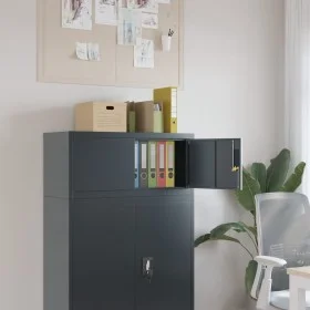 Armario archivador de acero gris antracita 90x40x40 cm by vidaXL, Filing cabinets - Ref: Foro24-339719, Price: 135,29 €, Disc...