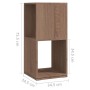 Armario giratorio aglomerado roble Sonoma 34,5x34,5x75,5 cm de vidaXL, Librerías y estanterías - Ref: Foro24-339560, Precio: ...