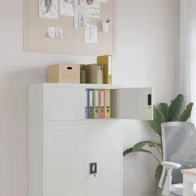 Armario archivador de acero gris claro 90x40x40 cm de vidaXL, Armarios archivadores - Ref: Foro24-339717, Precio: 141,00 €, D...