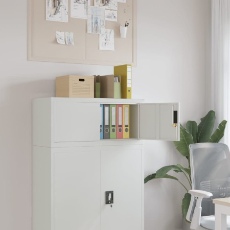 Armario archivador de acero gris claro 90x40x40 cm de vidaXL, Armarios archivadores - Ref: Foro24-339717, Precio: 124,71 €, D...
