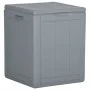 Caja de almacenaje para jardín 90L PP ratán gris de vidaXL, Cajas de almacenaje para exteriores - Ref: Foro24-151233, Precio:...