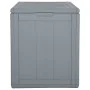 Caja de almacenaje para jardín 90L PP ratán gris de vidaXL, Cajas de almacenaje para exteriores - Ref: Foro24-151233, Precio:...