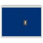 Armario archivador de acero gris claro y azul 90x40x70 cm de vidaXL, Armarios archivadores - Ref: Foro24-339726, Precio: 152,...