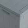 Caja de almacenaje para jardín 90L PP ratán gris de vidaXL, Cajas de almacenaje para exteriores - Ref: Foro24-151233, Precio:...