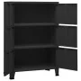 Baúl de almacenaje industrial metal negro 75x40x115 cm de vidaXL, Baúles de almacenamiento - Ref: Foro24-339628, Precio: 162,...
