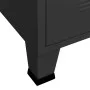 Baúl de almacenaje industrial metal negro 75x40x115 cm de vidaXL, Baúles de almacenamiento - Ref: Foro24-339628, Precio: 162,...