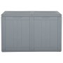 Caja de almacenaje para jardín 180 L PP ratán gris de vidaXL, Cajas de almacenaje para exteriores - Ref: Foro24-151234, Preci...