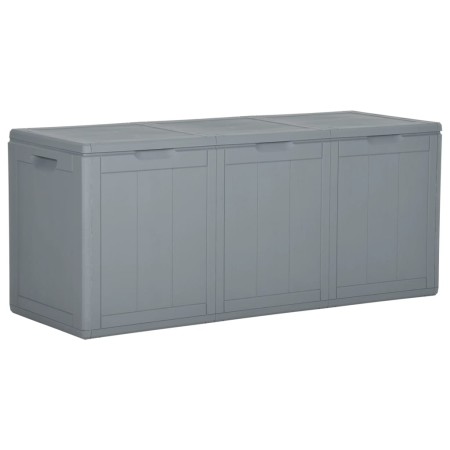 Caja de almacenaje para jardín 270 L PP ratán gris de vidaXL, Cajas de almacenaje para exteriores - Ref: Foro24-151235, Preci...