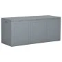 Caja de almacenaje para jardín 270 L PP ratán gris de vidaXL, Cajas de almacenaje para exteriores - Ref: Foro24-151235, Preci...
