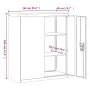 Armario archivador de acero negro 90x40x105 cm de vidaXL, Armarios archivadores - Ref: Foro24-339738, Precio: 231,96 €, Descu...