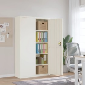 Armario archivador de acero blanco 105x40x180 cm de vidaXL, Armarios archivadores - Ref: Foro24-339768, Precio: 402,63 €, Des...