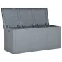 Caja de almacenaje para jardín 270 L PP ratán gris de vidaXL, Cajas de almacenaje para exteriores - Ref: Foro24-151235, Preci...
