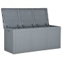 Caja de almacenaje para jardín 270 L PP ratán gris de vidaXL, Cajas de almacenaje para exteriores - Ref: Foro24-151235, Preci...