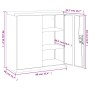 Armario archivador de acero gris antracita 90x40x90 cm de vidaXL, Armarios archivadores - Ref: Foro24-339731, Precio: 206,89 ...
