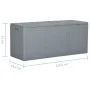 Caja de almacenaje para jardín 270 L PP ratán gris de vidaXL, Cajas de almacenaje para exteriores - Ref: Foro24-151235, Preci...