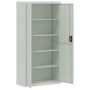 Armario archivador de acero gris claro 90x40x180 cm de vidaXL, Armarios archivadores - Ref: Foro24-339753, Precio: 354,17 €, ...