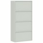 Armario archivador de acero gris claro 90x40x180 cm de vidaXL, Armarios archivadores - Ref: Foro24-339753, Precio: 354,17 €, ...