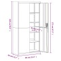 Armario archivador de acero gris claro 90x40x180 cm de vidaXL, Armarios archivadores - Ref: Foro24-339753, Precio: 354,17 €, ...