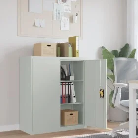 Light gray steel filing cabinet 90x40x105 cm by vidaXL, Filing cabinets - Ref: Foro24-339737, Price: 218,94 €, Discount: %