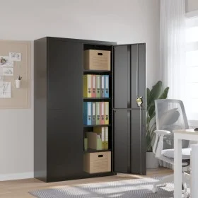 Armario archivador de acero negro 105x40x180 cm by vidaXL, Filing cabinets - Ref: Foro24-339770, Price: 317,99 €, Discount: %