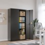 Armario archivador de acero negro 105x40x180 cm de vidaXL, Armarios archivadores - Ref: Foro24-339770, Precio: 335,16 €, Desc...