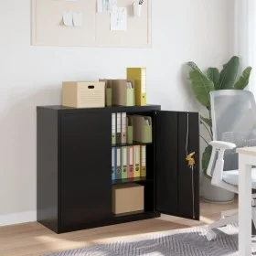 Armario archivador de acero negro 90x40x90 cm by vidaXL, Filing cabinets - Ref: Foro24-339730, Price: 202,99 €, Discount: %