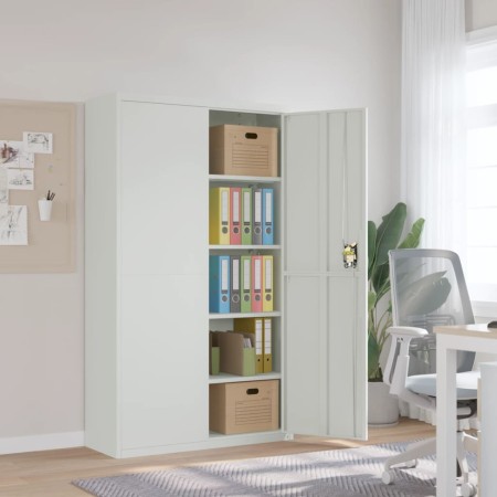 Armario archivador de acero gris claro 105x40x180 cm de vidaXL, Armarios archivadores - Ref: Foro24-339769, Precio: 381,54 €,...