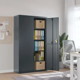 Anthracite gray steel filing cabinet 105x40x180 cm by vidaXL, Filing cabinets - Ref: Foro24-339771, Price: 301,18 €, Discount: %