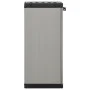 Armario de jardín con 1 estante gris y negro 35x40x85 cm de vidaXL, Taquillas y armarios de almacenamiento - Ref: Foro24-3409...