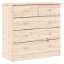 Cómoda ALTA madera maciza pino 77x35x73 cm de vidaXL, Cajoneras - Ref: Foro24-353921, Precio: 142,91 €, Descuento: %