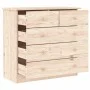 Cómoda ALTA madera maciza pino 77x35x73 cm de vidaXL, Cajoneras - Ref: Foro24-353921, Precio: 140,18 €, Descuento: %