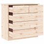 Cómoda ALTA madera maciza pino 77x35x73 cm de vidaXL, Cajoneras - Ref: Foro24-353921, Precio: 142,91 €, Descuento: %