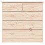 Cómoda ALTA madera maciza pino 77x35x73 cm de vidaXL, Cajoneras - Ref: Foro24-353921, Precio: 142,91 €, Descuento: %