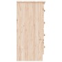 Cómoda ALTA madera maciza pino 77x35x73 cm de vidaXL, Cajoneras - Ref: Foro24-353921, Precio: 142,91 €, Descuento: %