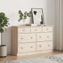 Cómoda cajonera ALTA madera maciza pino 112x35x73 cm de vidaXL, Cajoneras - Ref: Foro24-353919, Precio: 212,68 €, Descuento: %