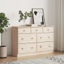 Cómoda cajonera ALTA madera maciza pino 112x35x73 cm de vidaXL, Cajoneras - Ref: Foro24-353919, Precio: 197,38 €, Descuento: %