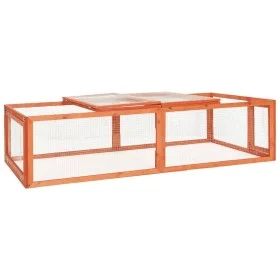 Solid fir wood hutch 183x90x46.5 cm by vidaXL, Cages and habitats for small animals - Ref: Foro24-170877, Price: 110,93 €, Di...