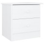 Mesita de noche ALTA madera maciza de pino blanco 41x35x41 cm de vidaXL, Mesitas de noche - Ref: Foro24-353916, Precio: 62,07...
