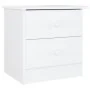 Tall solid white pine wood bedside table 41x35x41 cm by vidaXL, Nightstands - Ref: Foro24-353916, Price: 60,97 €, Discount: %