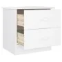 Tall solid white pine wood bedside table 41x35x41 cm by vidaXL, Nightstands - Ref: Foro24-353916, Price: 60,97 €, Discount: %