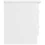 Mesita de noche ALTA madera maciza de pino blanco 41x35x41 cm de vidaXL, Mesitas de noche - Ref: Foro24-353916, Precio: 62,07...
