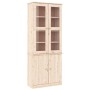 Vitrina de cristal ALTA madera maciza de pino 77x35x186,5 cm de vidaXL, Aparadores - Ref: Foro24-353949, Precio: 278,52 €, De...